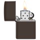 Зажигалка ZIPPO Classic с покрытием Brown Matte, латунь/сталь, коричневая, матовая, 38x13x57 мм