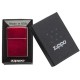 Зажигалка ZIPPO Classic с покрытием Candy Apple Red™, латунь/сталь, красная, глянцевая, 38x13x57 мм