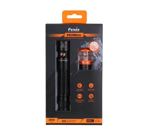 Фонарь Fenix тактический PD35R ACE + CL01 оранжевый
