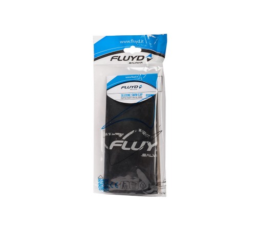 Шапочка для плавания силиконовая FLUYD SILICONE черная