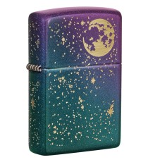 Зажигалка ZIPPO Starry Sky с покрытием Iridescent, латунь/сталь, фиолетовая, матовая, 38x13x57 мм