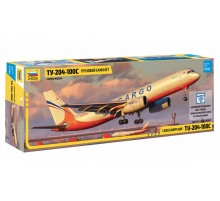 Сборная модель ZVEZDA Грузовой самолет нового поколения Ту-204-100С, 1/144
