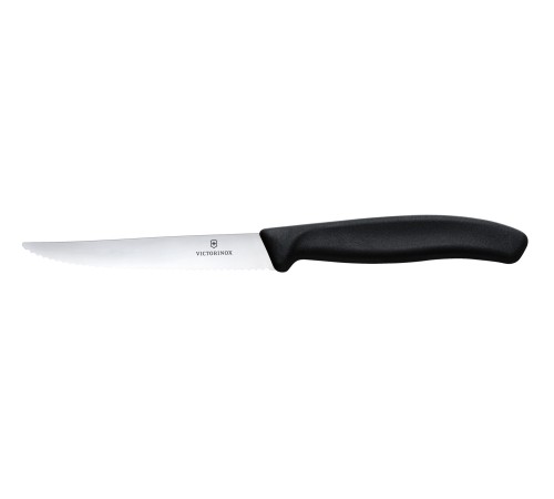 Набор из 6 ножей для стейков VICTORINOX SwissClassic, 11 см, волнистая заточка, чёрная рукоять