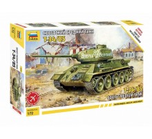 Сборная модель ZVEZDA Советский средний танк Т-34/85 (сборка без клея), 1/72