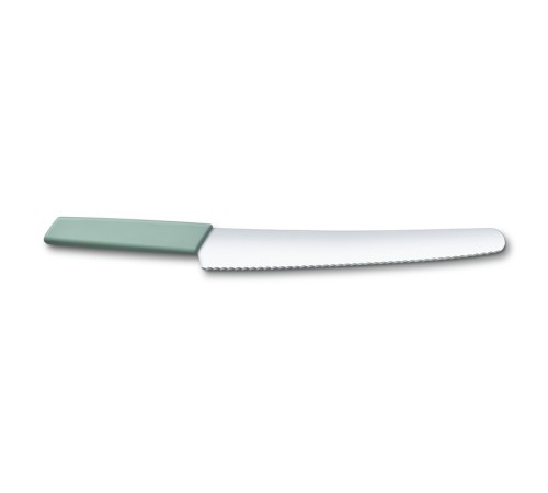 Нож для хлеба и выпечки VICTORINOX Swiss Modern, 26 см, сталь/синтетический материал, аквамариновый