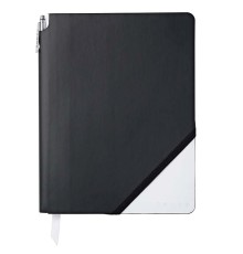 Записная книжка Cross Jot Zone, A4, 160 страниц в линейку, ручка в комплекте. Цвет - черно-белы