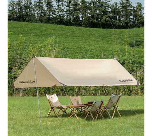 Тент Naturehike Girder NH20TM006, 150D, 500*292 см  для кемпинга  песочный (с двумя стойками), 6927595749654
