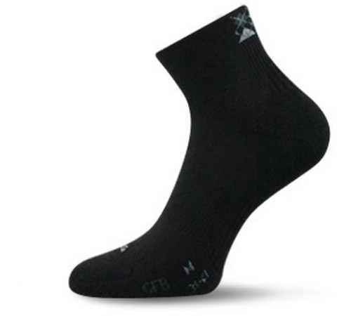 Носки Lasting GFB 900, cotton+polypropylene, черный, размер S, GFB900-S