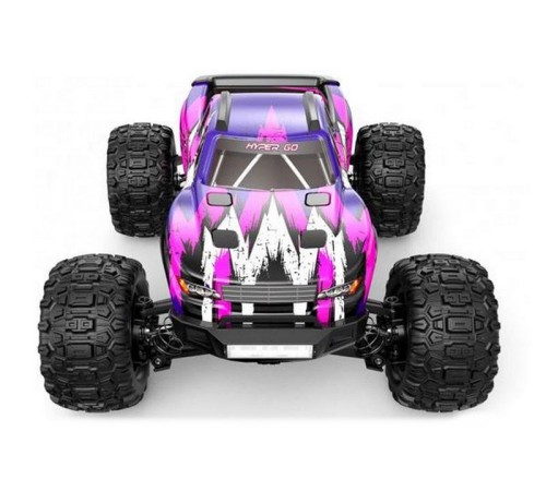 Радиоуправляемый монстр MJX Hyper Go H16H (фиолетовый) 4WD 2.4G LED GPS 1/16 RTR