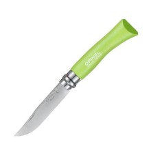 Нож Opinel №7, нержавеющая сталь, зеленый, блистер, 001607
