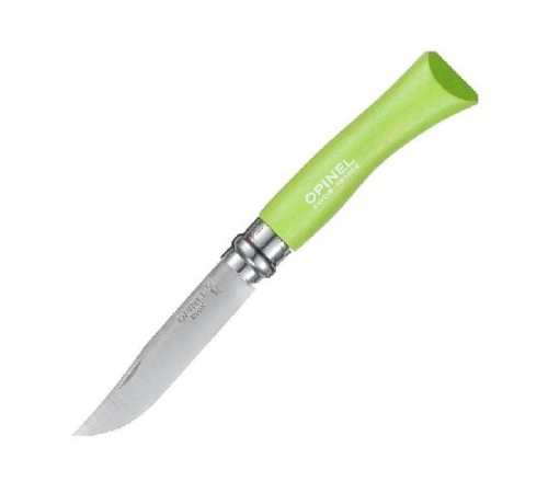 Нож Opinel №7, нержавеющая сталь, зеленый, блистер, 001607