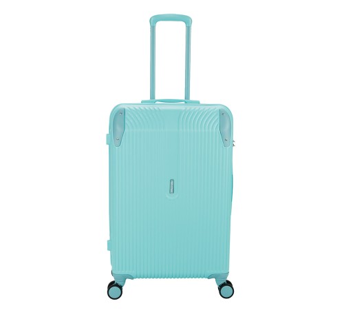 Чемодан TORBER В Отпуск, бирюзовый, ABS-пластик, 48 х 29,5 х 72 см, 80 л, 3,4 кг