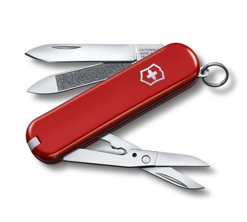 Нож-брелок VICTORINOX Executive 81, 65 мм, 7 функций, красный