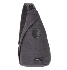 Рюкзак WENGER на одно плечо, серый, ткань Grey Heather/ полиэстер 600D PU, 25х15х45 см, 7 л