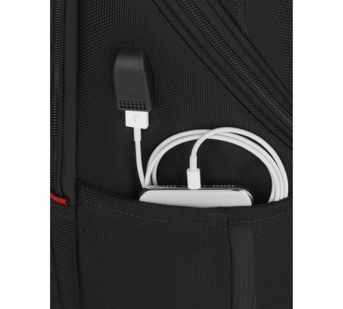 Рюкзак WENGER Synergy Pro Deluxe 16”, чёрный, полиэстер, 36x26x46 см, 26 л