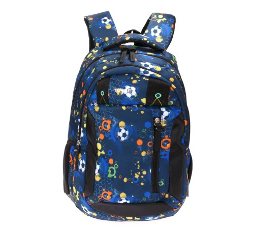 Рюкзак TORBER CLASS X, черно-синий с рисунком 