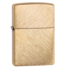 Зажигалка ZIPPO Classic с покрытием Herringbone Sweep Brass, латунь/сталь, золотистая, 38x13x57 мм