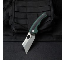 Нож Bestech Skirmish сталь D2, рукоять G10 черно-зеленая