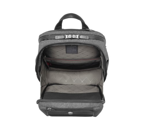 Рюкзак VICTORINOX Architecture Urban 2 Deluxe Backpack 15”, серый, полиэстер/кожа, 31x23x46 см, 23 л