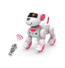 Радиоуправляемый робот-собака Volantex RC Умный друг звук, свет, танцы, розовая