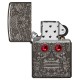 Зажигалка ZIPPO Armor™ Crystal с покрытием High Polish Black Ice®, латунь/сталь, чёрная, 38x13x57 мм
