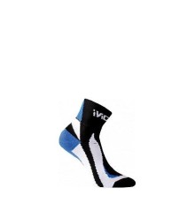 Носки Lasting BS40 953, microfiber+nylon, черный с синей пяткой, размер XL , BS40953XL