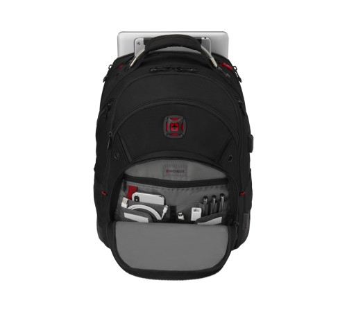 Рюкзак WENGER Synergy Pro Deluxe 16”, чёрный, полиэстер, 36x26x46 см, 26 л