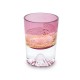 Рюмка TAJIMA GLASS Фудзи с позолотой 85 мл, золотисто-красная