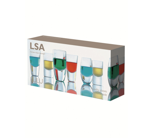 Набор из 4 стопок для водки Lsa International Lulu 52-55 мл