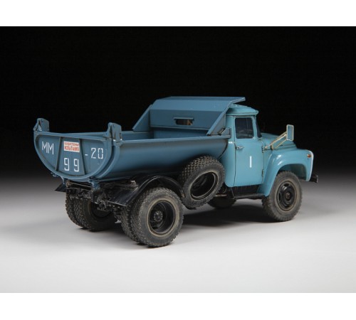 Сборная модель ZVEZDA Самосвал ЗиЛ 130 с кузовом ММЗ (1974-1977), 1/43