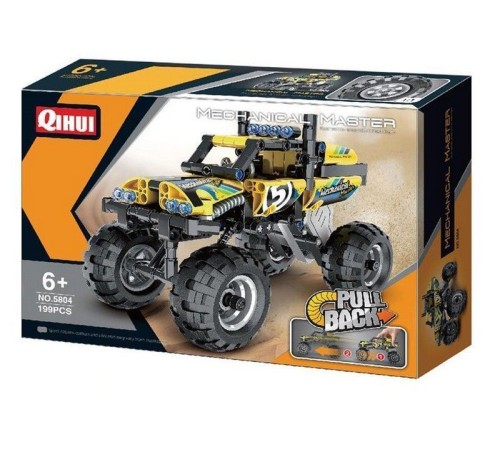 Конструктор Qihui Mechanical Master Монстр-трак Киборг совместим с QH5803, инерц. (199 деталей)