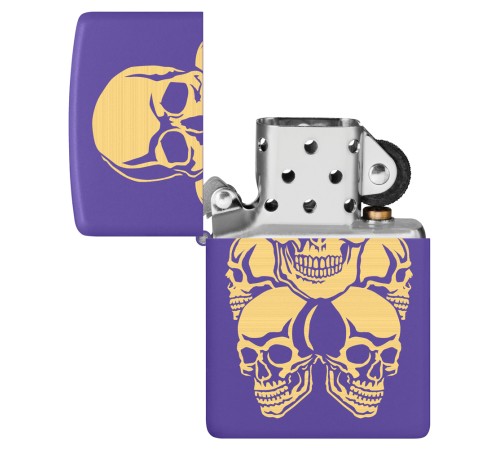 Зажигалка ZIPPO с покрытием Purple Matte, латунь/сталь, фиолетовая, 38x13x57 мм