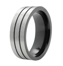 Кольцо ZIPPO Brushed Finish Ring, серебристое, нержавеющая сталь, диаметр 22,3 мм