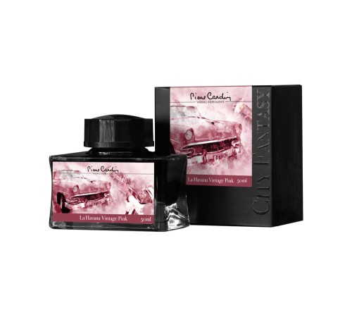 Флакон чернил Pierre Cardin 50мл, серия CITY FANTASY цвет La Havana Vintage Pink (Розовая Гавана)