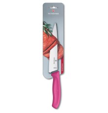 Нож разделочный VICTORINOX SwissClassic, 19 см, розовый, в картонном блистере