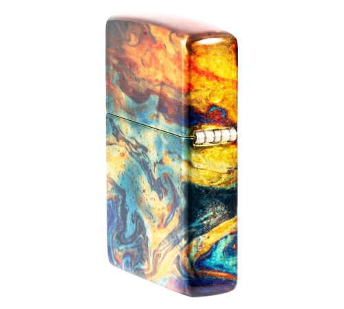 Зажигалка ZIPPO Classic с покрытием 540 Tumbled Brass, латунь/сталь, разноцветная, 38x13x57 мм