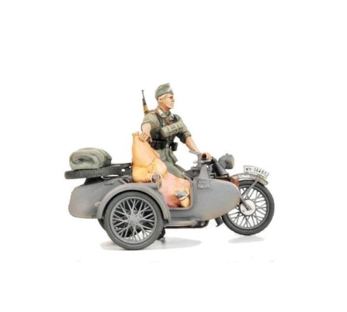 Сборная модель ZVEZDA Немецкий мотоцикл с коляской и экипажем БМВ Р-12, 1/35