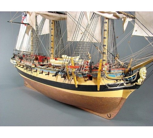 Сборная картонная модель Shipyard фрегат HMS Enterprize (№69), 1/96