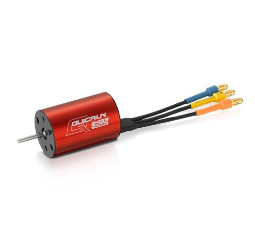 Бесколлекторный мотор Hobbywing QUICRUN-2435SL-4500KV-RED-G3-SE (4500KV, 2,3/10мм, 1/18, 1/16)