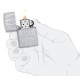 Зажигалка ZIPPO Harley-Davidson® c покрытием Satin Chrome™, латунь/сталь, серебристая, 38x13x57 мм