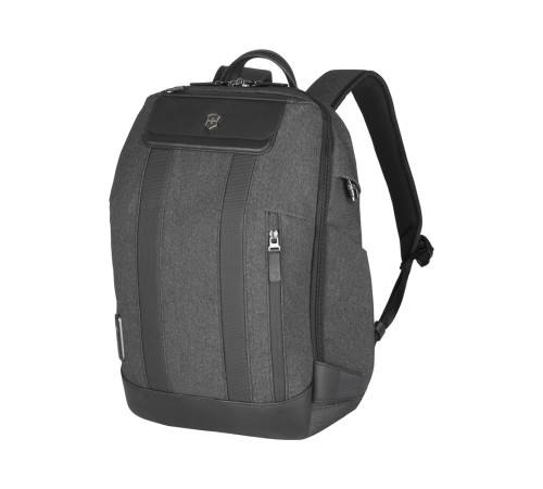 Рюкзак VICTORINOX Architecture Urban2 City Backpack 14'', серый, полиэстер / кожа, 30x19x42 см, 17 л