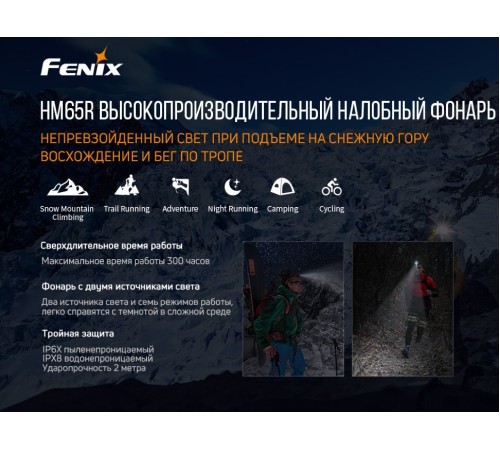 Набор Fenix HM65R LED Headlight+E01 V2.0