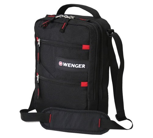 Сумка-планшет WENGER, черный, полиэстер M2, 18,5 x 15,5 x 27,5 см