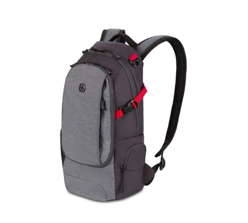 Рюкзак SWISSGEAR, серый, полиэстер, 24 х 15,5 х 46 см, 15,5 л