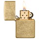 Зажигалка ZIPPO Classic с покрытием Tumbled Brass, латунь/сталь, золотистая, матовая, 38x13x57 мм