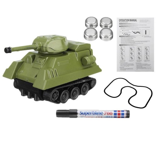 Танк GOLD LIGHT TOYS 777-006, сенсор, едет по линии