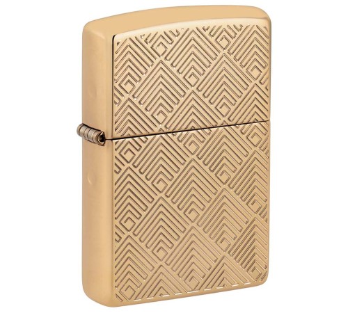 Зажигалка ZIPPO Armor® с покрытием High Polish Brass, латунь/сталь, золотистая, 38x13x57 мм
