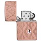 Зажигалка ZIPPO Armor® Geometric с покрытием Rose Gold, латунь/сталь, розовое золото, 38x13x57 мм