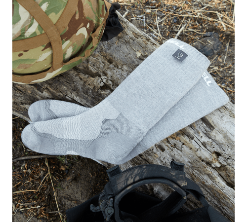 Водонепроницаемые носки Dexshell Terrain Walking серые S (36-38), DS828HGS