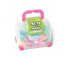 Тесто для лепки СУНДУЧОК 10 цветов (150 грамм) + 2  формочки